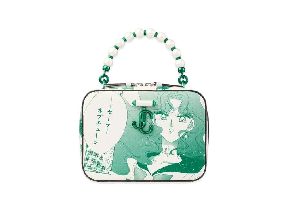 Jimmy Choo x Pretty Guardian Sailor Moon Sailor Neptune Avenue Vanity Bag (Includes 2 Packs of Collector Cards)