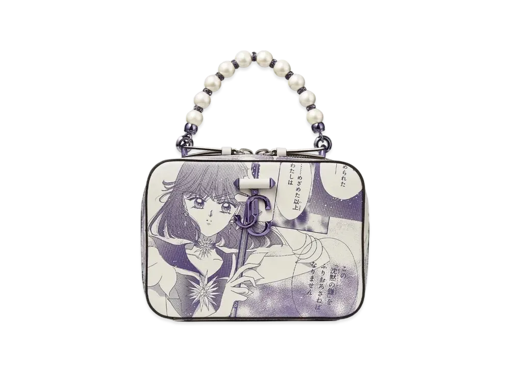 Jimmy Choo x Pretty Guardian Sailor Moon Sailor Saturn Avenue Vanity Bag (Not Includes Packs of Collector Cards)