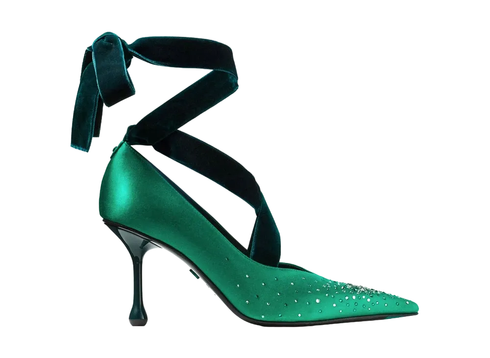 Jimmy Choo x Pretty Guardian Sailor Moon Women's Sailor Neptune Pump 80 (Includes 2 Packs of Collector Cards)