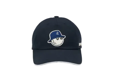 Jimmy Choo x Malbon Golf Embroidered Cotton Cap "Navy"