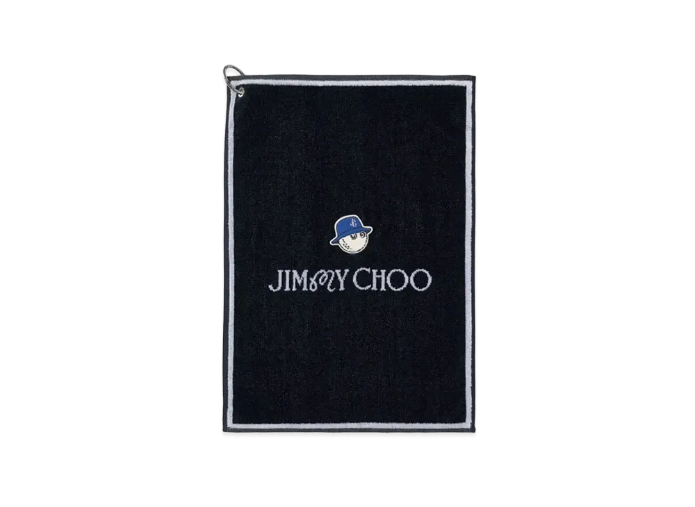 ジミーチュウ x マルボンゴルフ 刺繍入りコットン タオル "ネイビー" JCXMALBONGOLFTOWELA085