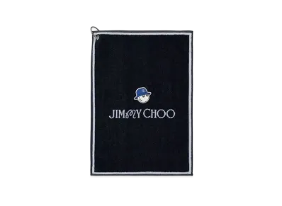 Jimmy Choo x Malbon Golf Embroidered Cotton Towel "Navy"