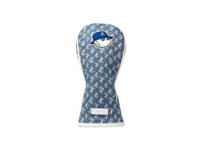 Jimmy Choo x Malbon Golf Head Cover Medium Denim Monogram Wood Cover "Denim"