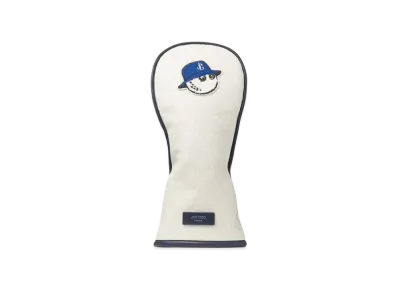 Jimmy Choo x Malbon Golf Head Cover Medium Embossed Leather Wood Cover "Latte"