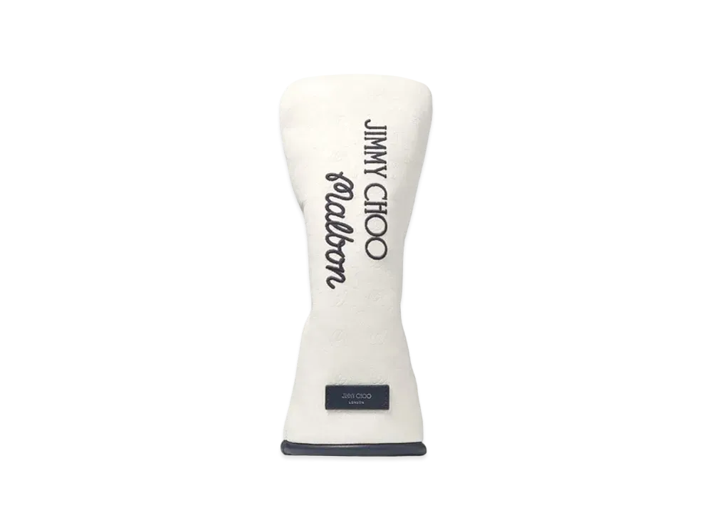Jimmy Choo x Malbon Golf Head Cover Small Embossed Leather Hybrid Cover "Latte"