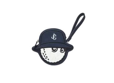 Jimmy Choo x Malbon Golf Zip Pouch Leather Buckets Pouch "Navy"