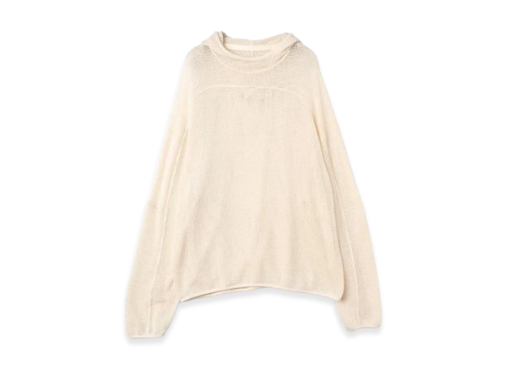 JieDa Mesh Hoodie "Off-White"