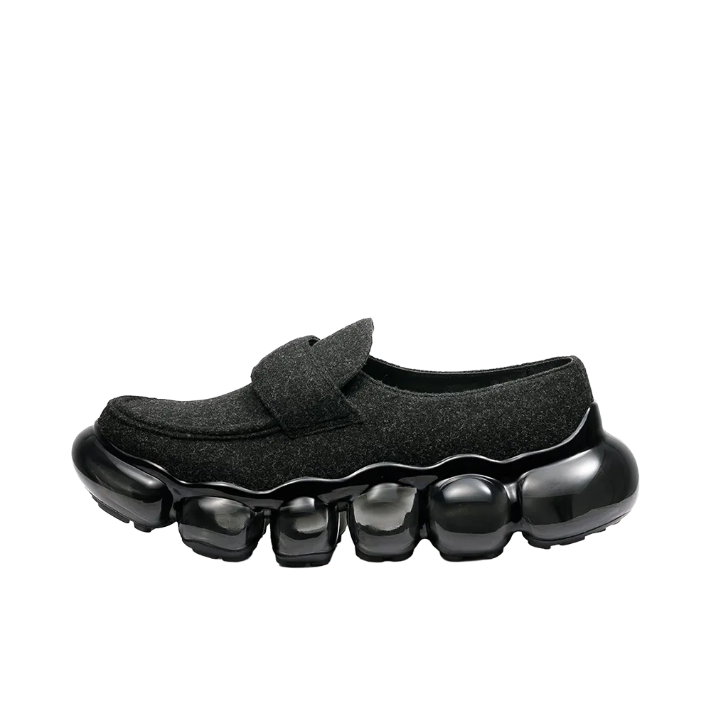 grounds JEWELRY FELT LOAFER "Black"