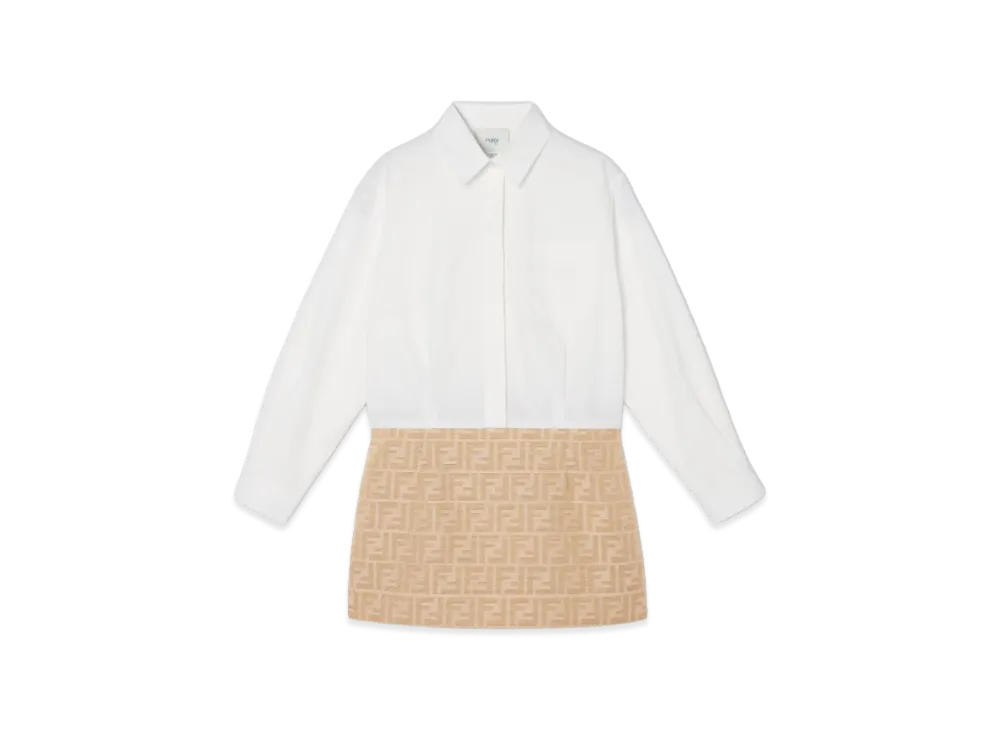 FENDI Kids Dresses "White/Beige"