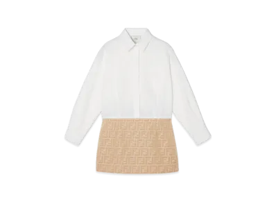 FENDI Kids Dresses "White/Beige"