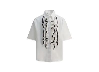 FENDI Kids Short Sleeve Shirts "White"