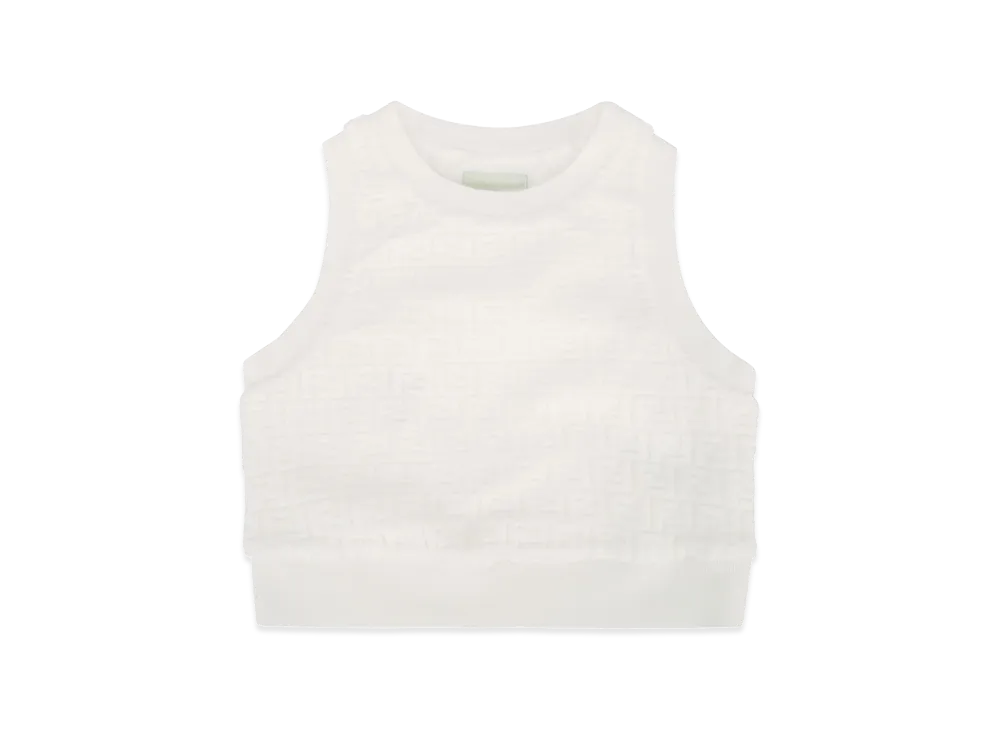 FENDI Kids Spugna FF Vest "White"