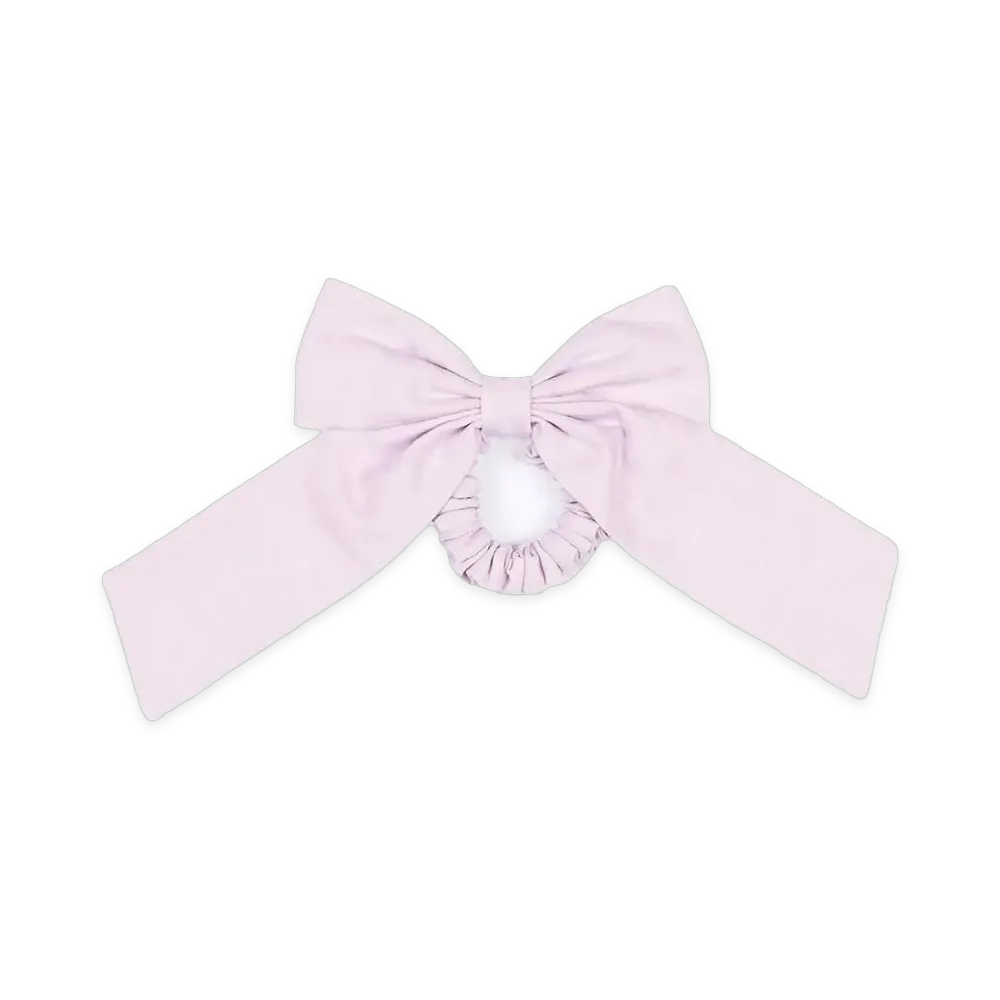 FENDI Women's FF Tonal Bow Scrunchie "Pink"
