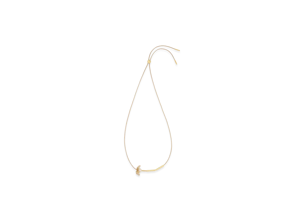 LOEWE Flower Necklace "White/Gold"