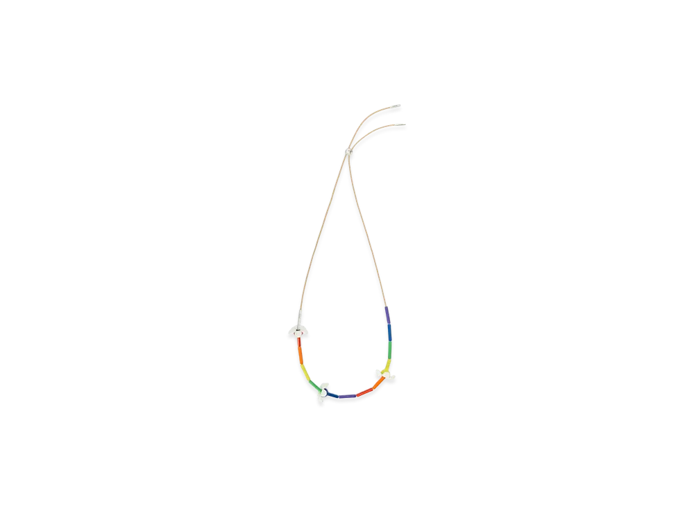 LOEWE Flower Necklace "Silver/Multicolor"