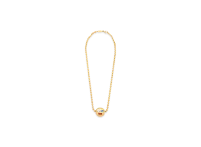 LOEWE Anagram Pebble Necklace "Gold/Multicolor"