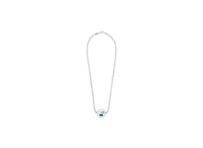 LOEWE Anagram Pebble Necklace "Silver/Multicolor"