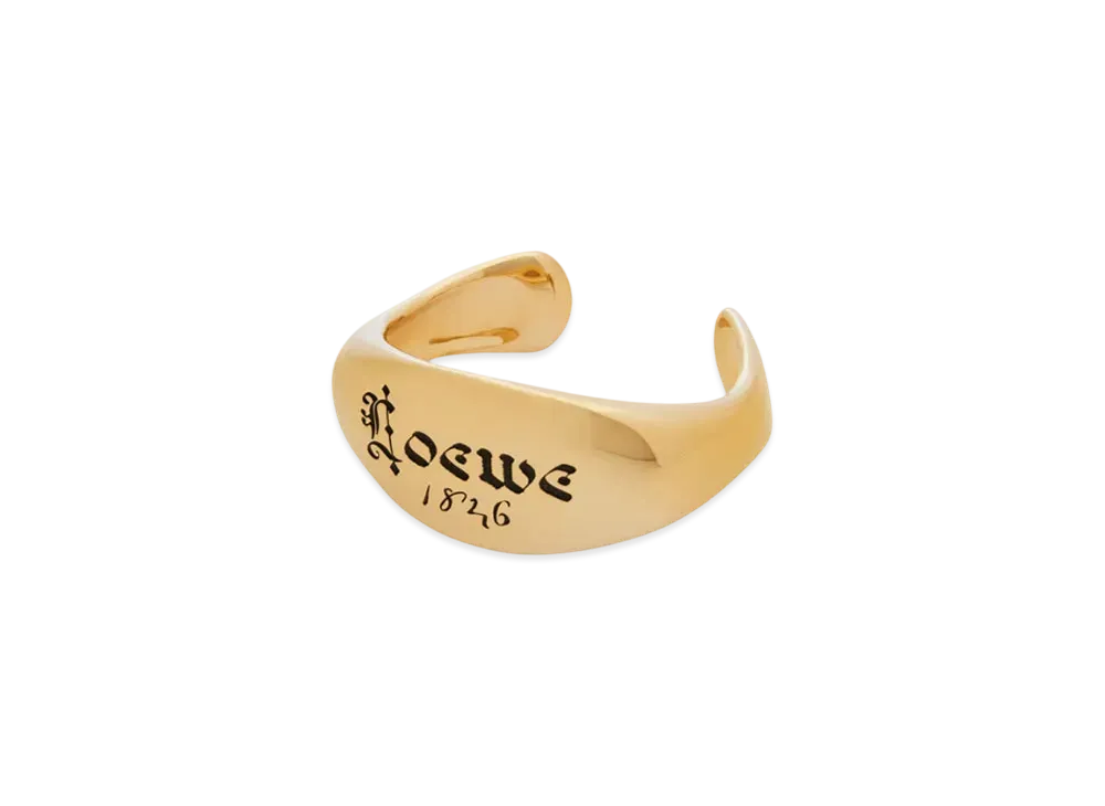 LOEWE Signet Cuff in Sterling Silver "Gold"