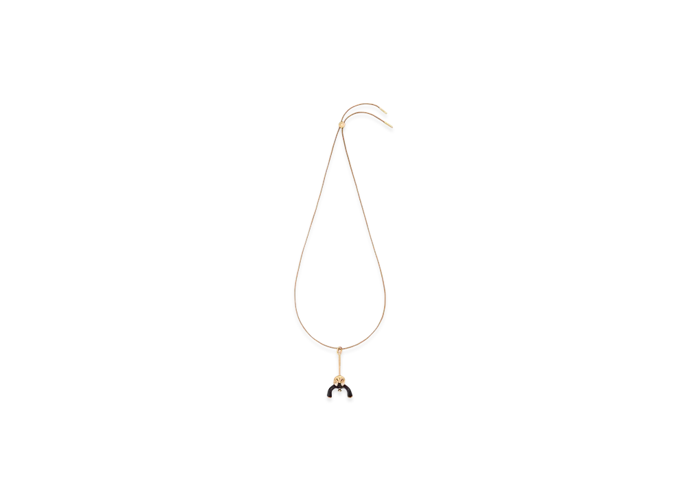 LOEWE Sitting Doll Pendant "Gold/Black"