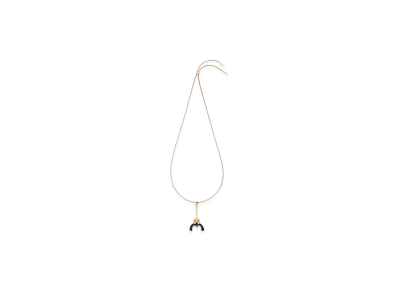 LOEWE Sitting Doll Pendant "Gold/Black"