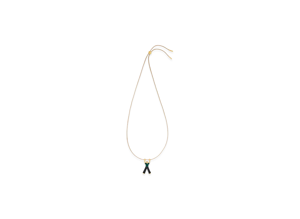 LOEWE Hanging Doll Necklace "Gold/Black"