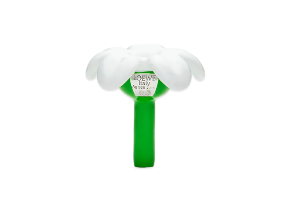 LOEWE Flower Seat Pendant "Silver/White"