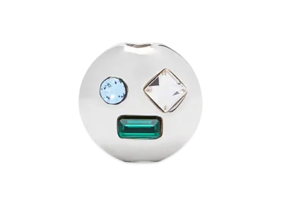 LOEWE Doll Head Pendant "Silver/Green"