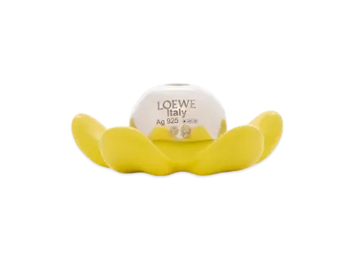LOEWE Flower Hat Pendant "Silver/Yellow"