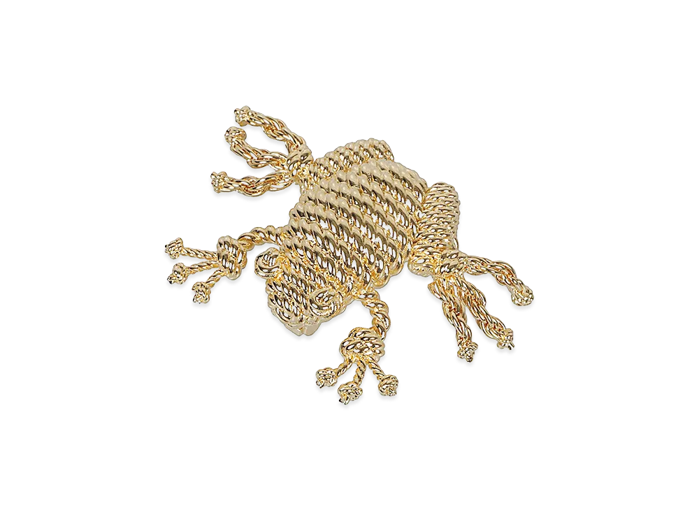LOEWE Women's Frog Pin "Gold"