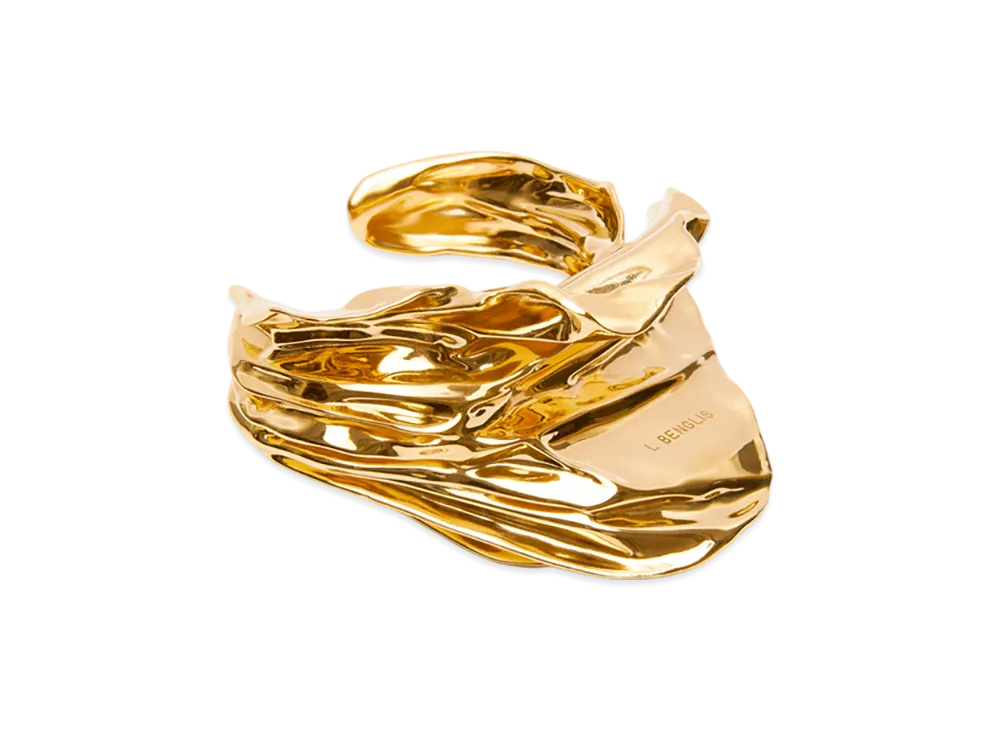 LOEWE Pleated Fan Cuff "Gold"