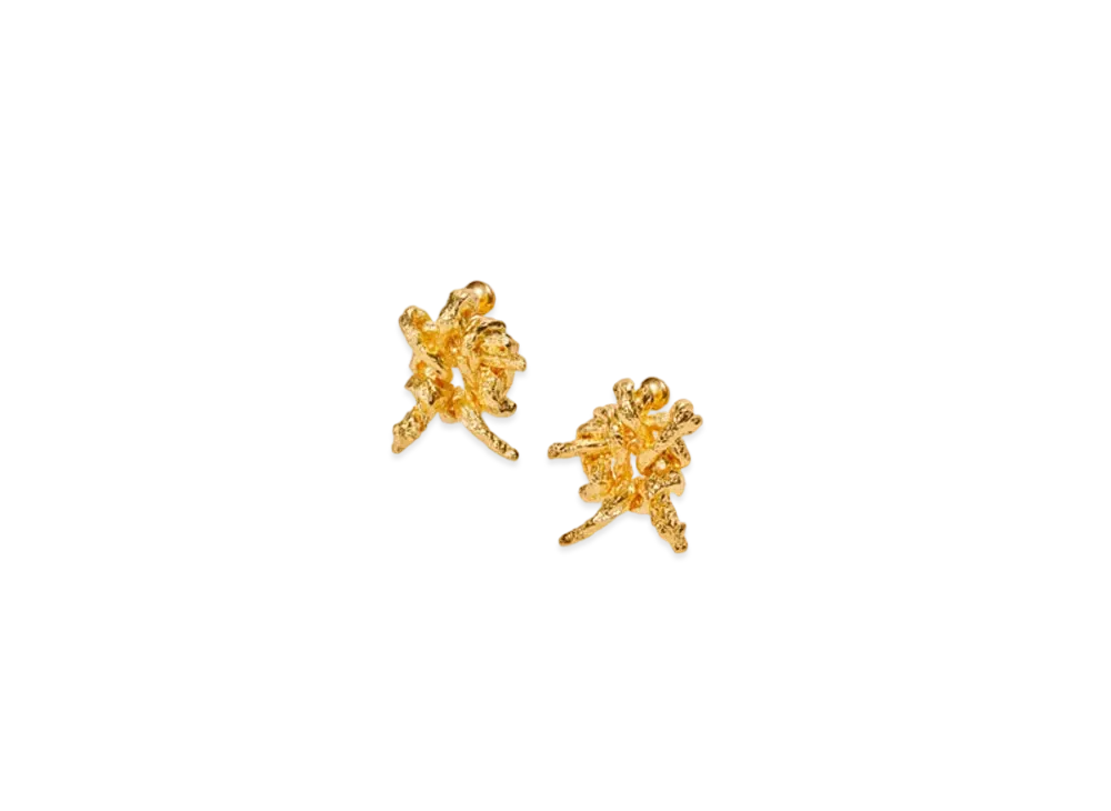 LOEWE x Lynda Benglis Tarantella Earrings in Sterling Silver "Gold"