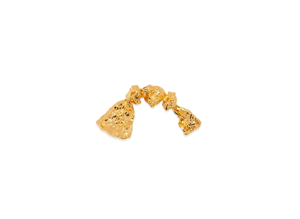 ロエベ x リンダ・ベングリス ボウタイ ブローチ スターリングシルバー "ゴールド" JJL3245X02-8130(11037850)