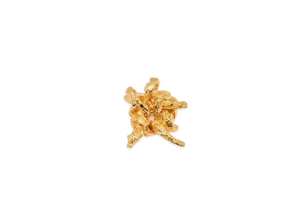 ロエベ x リンダ・ベングリス タランテラ ブローチ スターリングシルバー "ゴールド" JJL3245X04-8130(11037835)