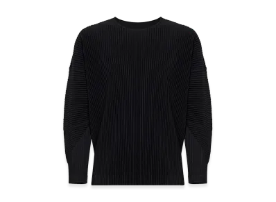 HOMME PLISSE ISSEY MIYAKE Long Sleeve T-Shirts "Dark Blue"