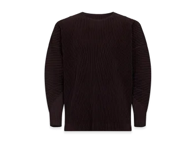 HOMME PLISSE ISSEY MIYAKE Long Sleeve T-Shirts "Brown"
