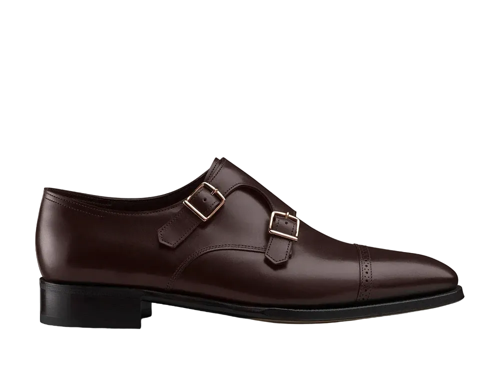 JOHN LOBB Philip II Double 7000 Oxford Calf "Dark Brown" E Prestige Leather Sole