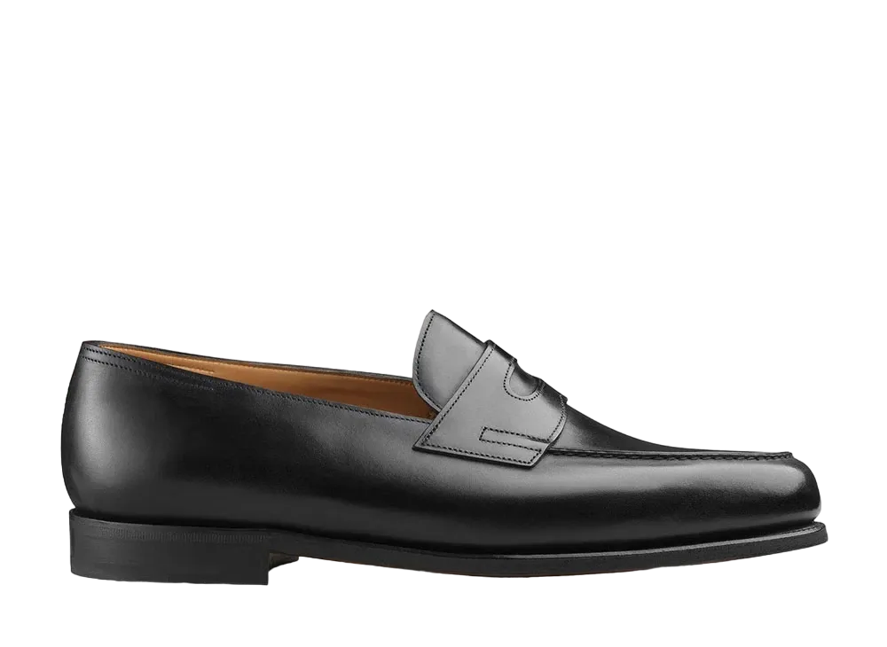 JOHN LOBB Lopez 4395 Calf Leather "Black" E Single Leather Sole