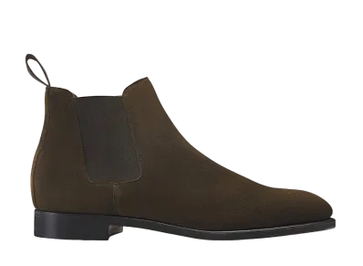 JOHN LOBB Lawry 8695 Suede "Dark Brown" E Single Leather Sole