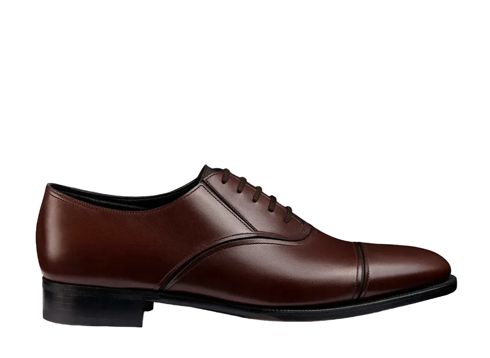 JOHN LOBB Moorgate 7000 Oxford Calf "Dark Brown" E Prestige Leather Sole