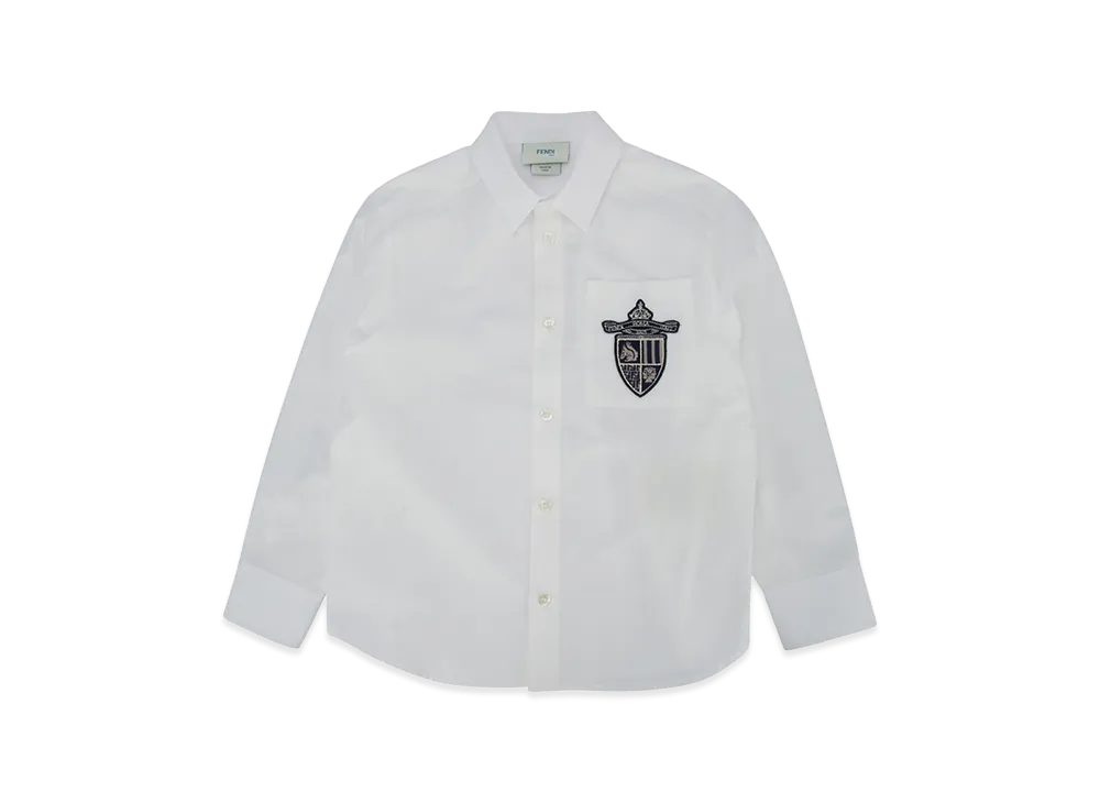 FENDI Kids Popeline Shirt "White"