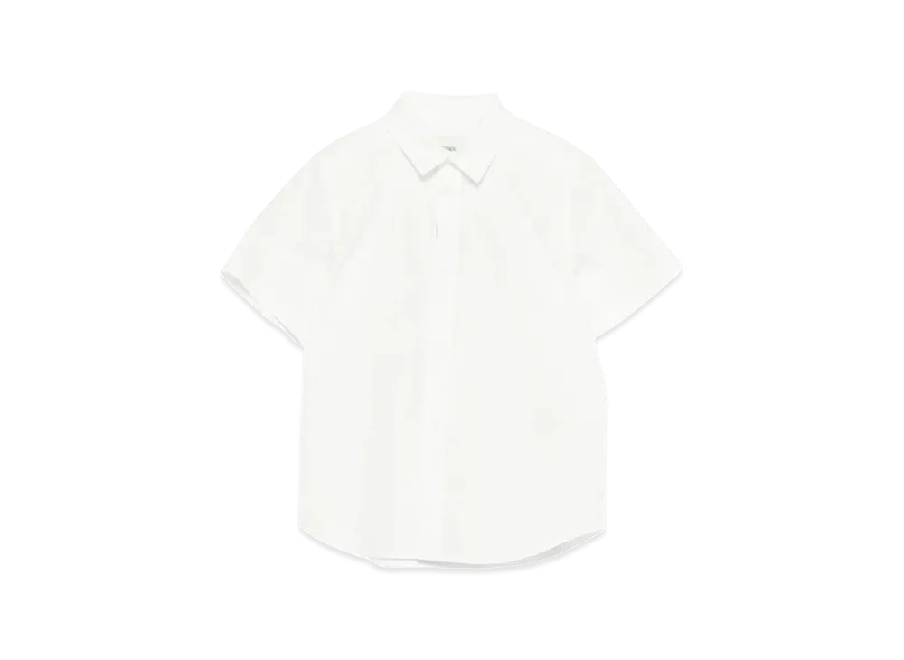 FENDI Kids Short Sleeve Popeline Shirt "White"