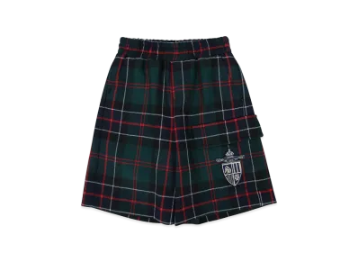 FENDI Kids Bermuda Tartan Shorts "Green"