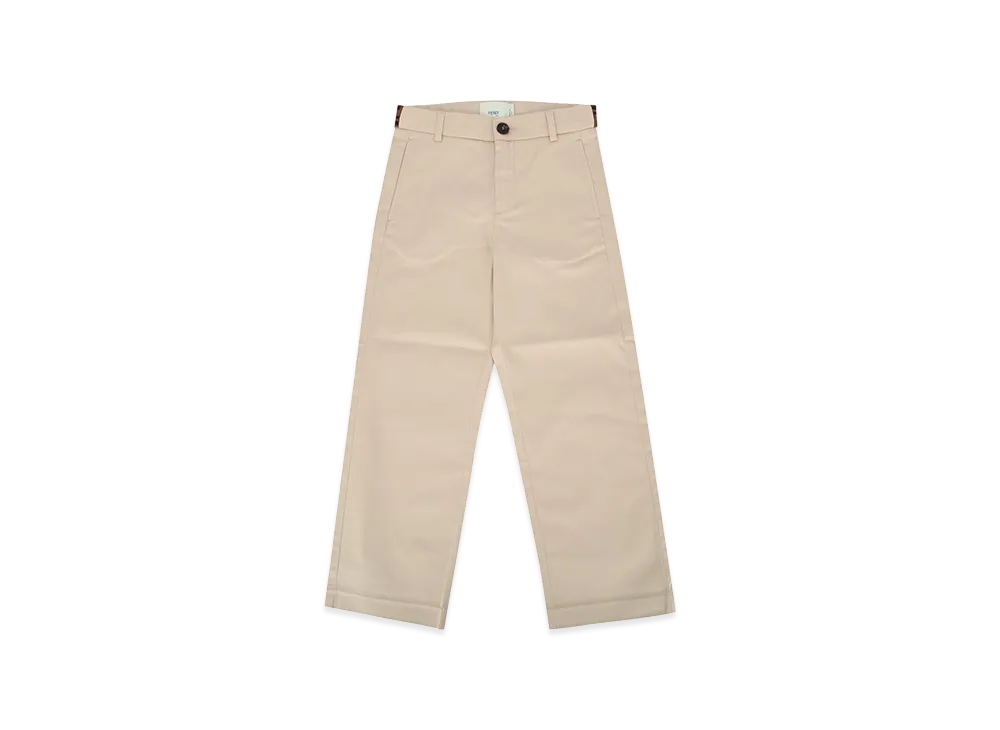 FENDI Kids Eavy Gabardine Pant "Beige"