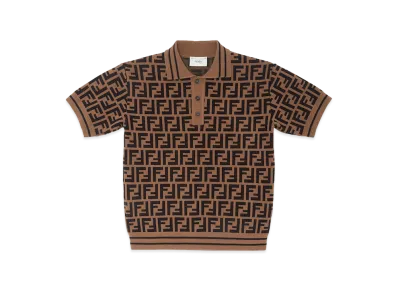 FENDI Kids Polo Shirt "Brown"