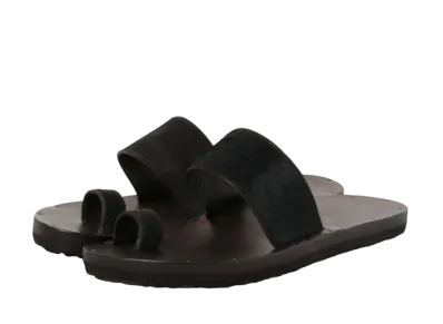 Jutta Neumann x Pilgrim Surf+Supply Hermes Sandals "Black" Birken Sole