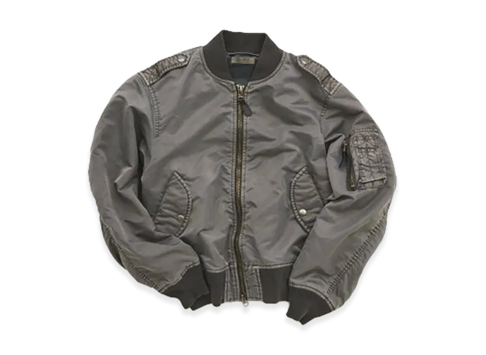 JOURNAL STANDARD relume Garment Dye L-2B Flight Jacket "Black"