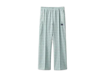 NEEDLES STUDIOUS Excusive Track Pants Poly JQ Floret "White"