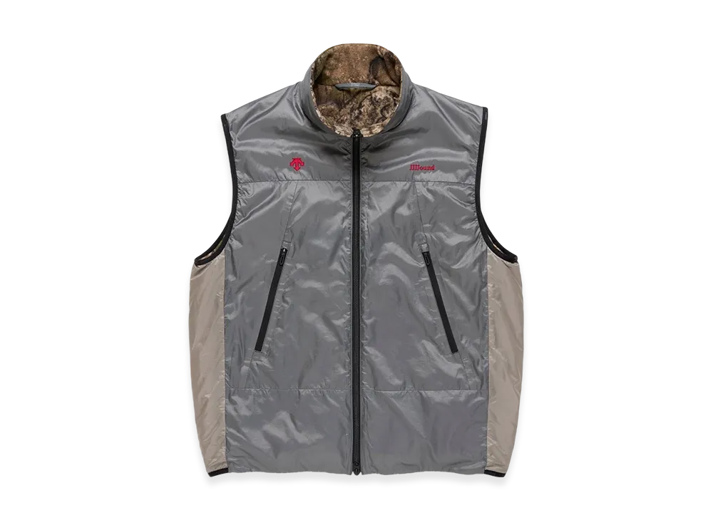 JJJJound x DESCENTE ALLTERRAIN Reversible Vest "Gargoyle"