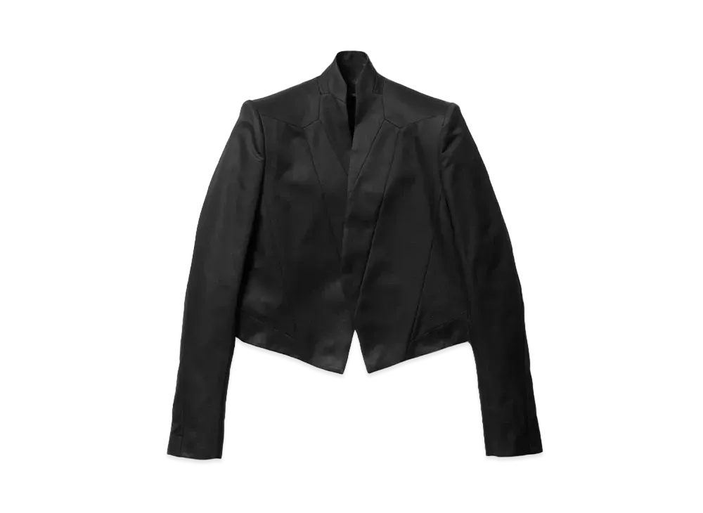 JULIUS Stand Collar Prism Tailored Jacket "Black"
