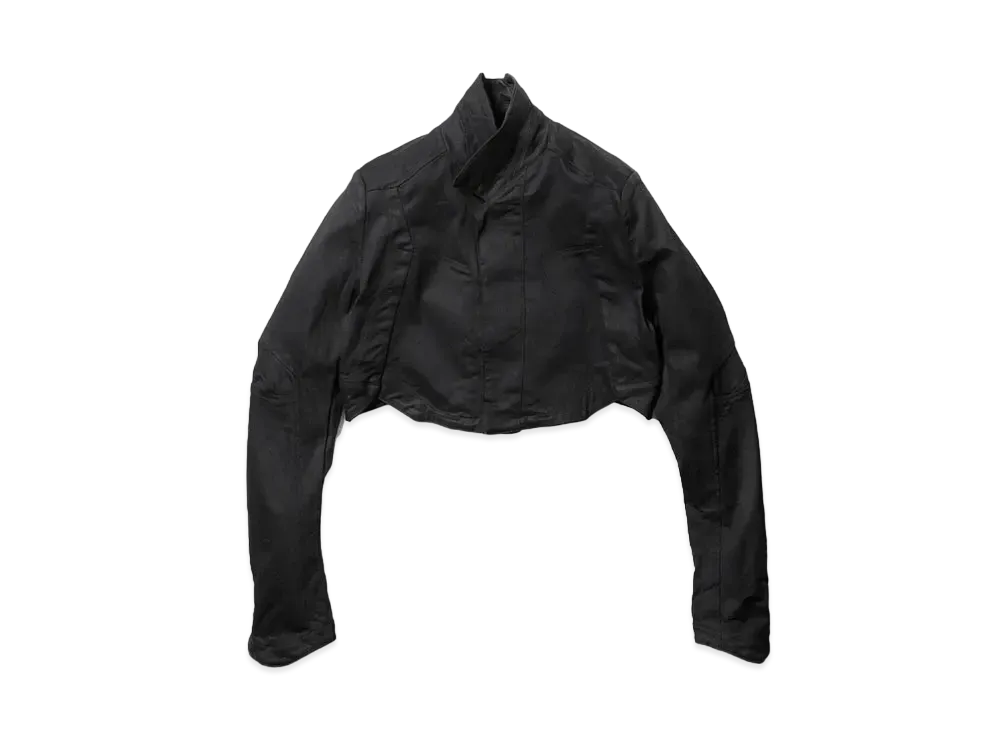 JULIUS Prism Denim Cropped Jacket "Black"